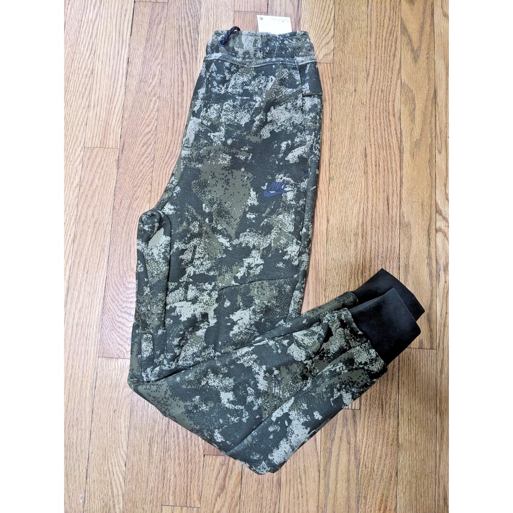 Nike Jogger Pants Green Camo Slim Fit Men's Small Zip‎ Pockets HV5053-276 NEW - Picture 10 of 10